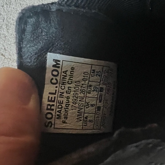 Sorel Women's Size 8 Emelie Chelsea Black Waterproof Leather Boots NL2671-010 - Picture 8 of 8